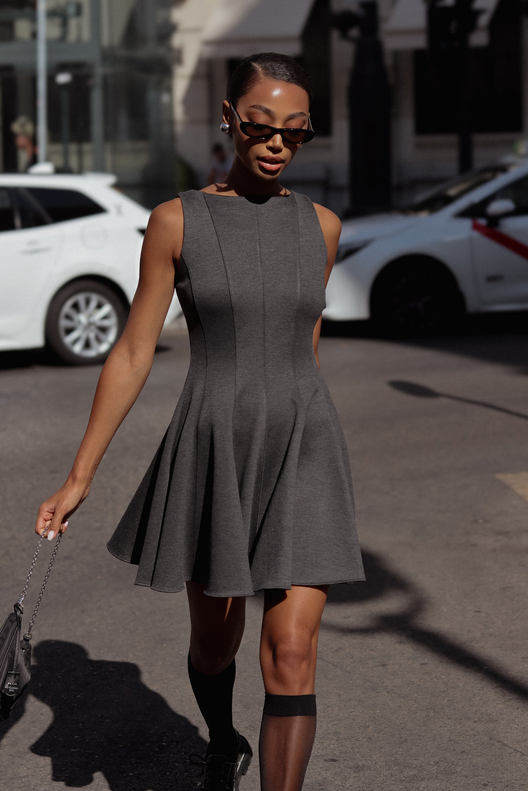 SHORT GRAY DRESS