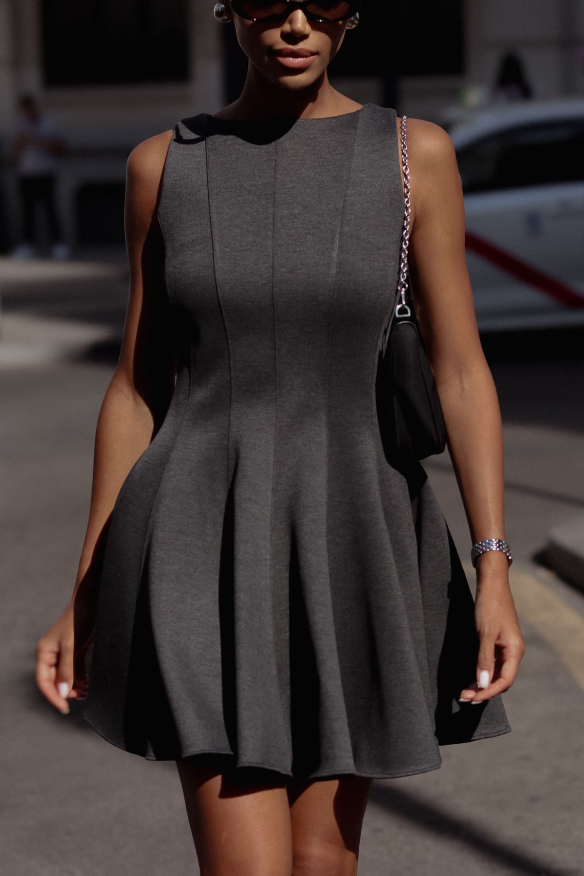 SHORT GRAY DRESS