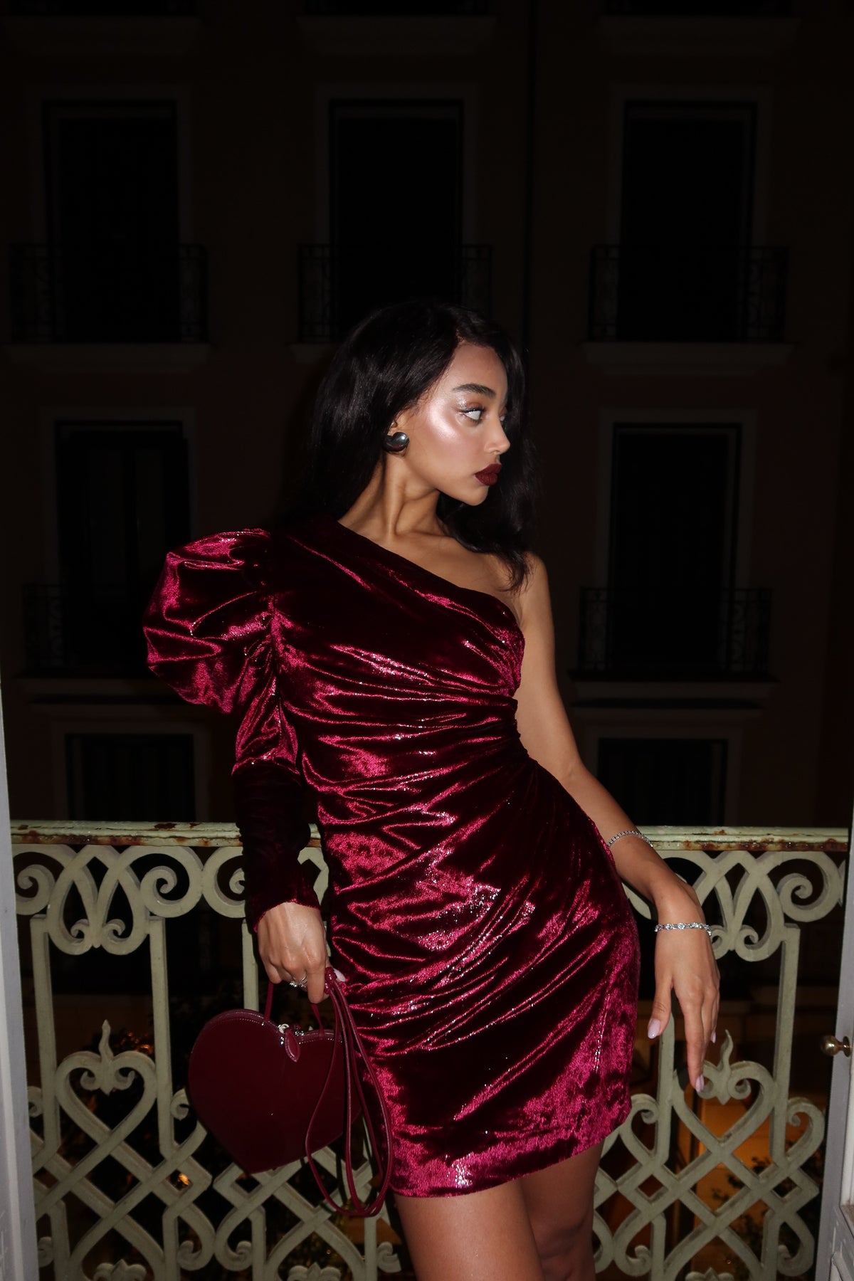 BORDEAUX VELVET FANTASY DRESS