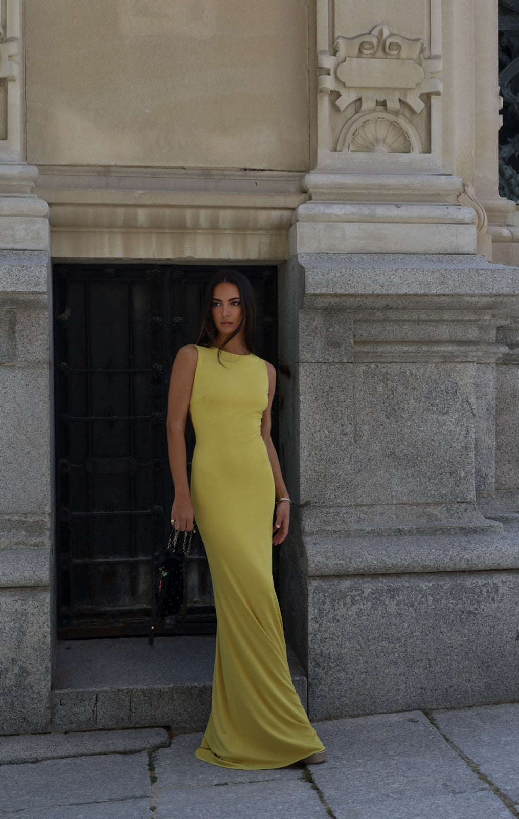 LONG YELLOW DRESS