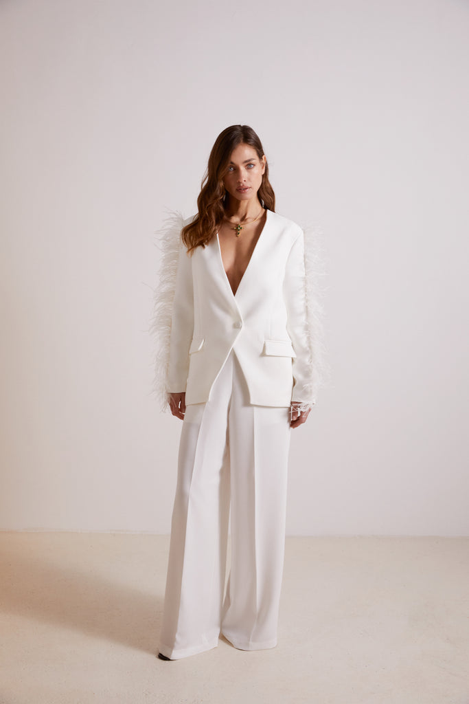 WHITE BELLA TROUSERS - KAOÂ